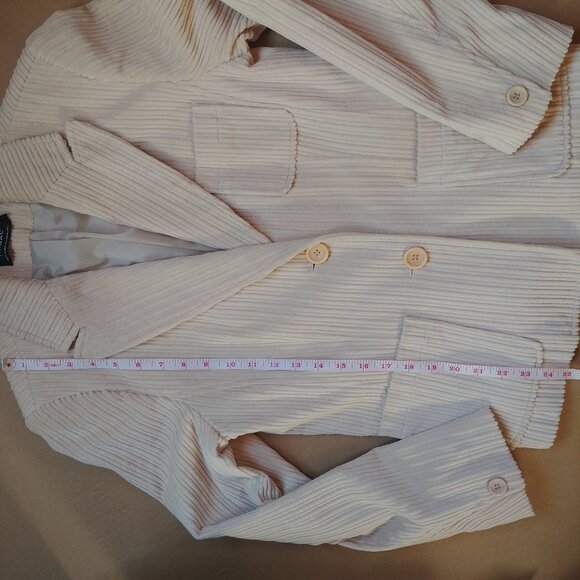 Tribal cream off white 100% cotton corduroy blazer jacket size 8 - Picture 8 of 14